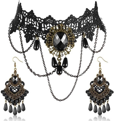 Gothic halskette choker spitze - gothic,
