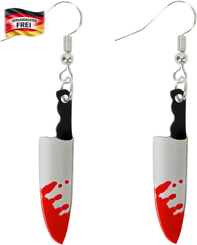 Halloween ohrringe blutiges - halloween, ohrringe,
