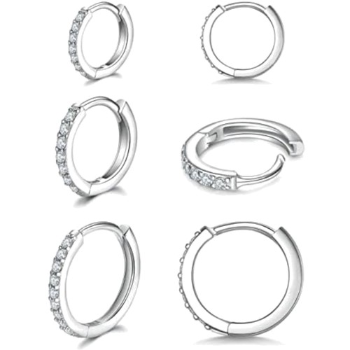 Sterling silber creolen - sterling,