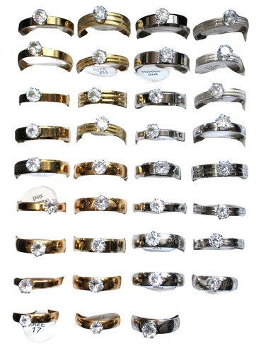Damen edelstahl ring - edelstahl,