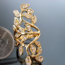 Vergoldeter Ring Hohlring