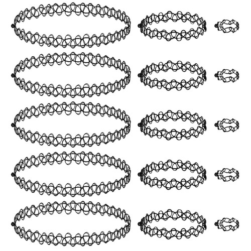 Schwarz schmuck set damen 3er - schwarz, schmuck-set