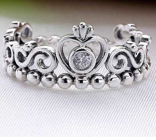 Antik diadem ring 925 sterling - diadem,