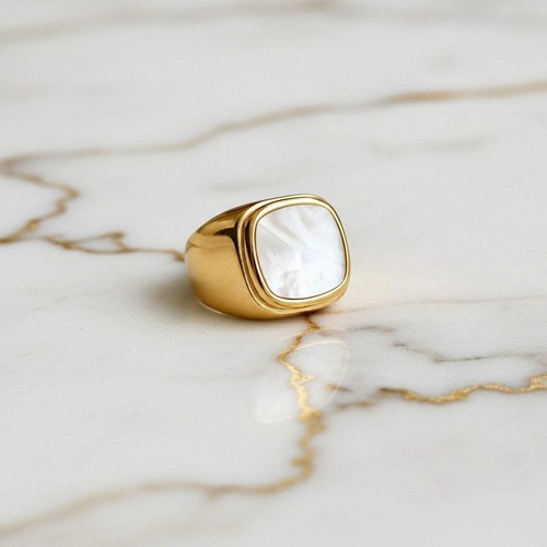Ring muschel gold damen - muschel,