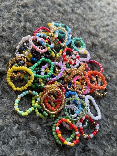 Perlenringe handmade 7er set - handmade,