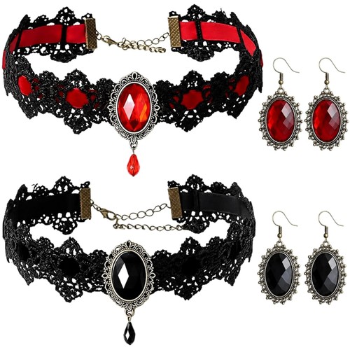 Vampir schmuck set choker - vampir,
