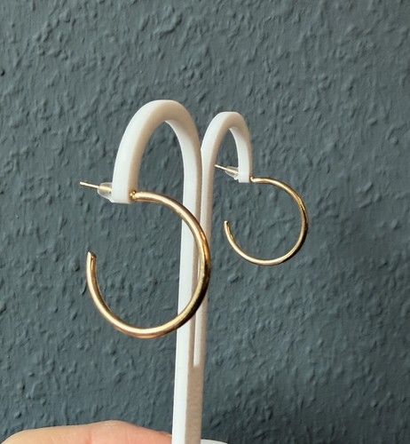 Runde hoops ohrringe - hoops,
