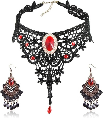 Gothic halskette choker spitze - gothic,