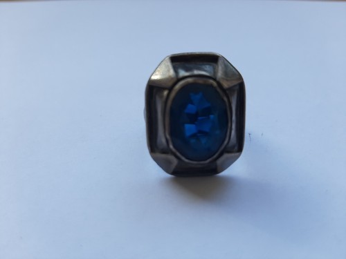 Ring gothic metall mit - mit, blauem
