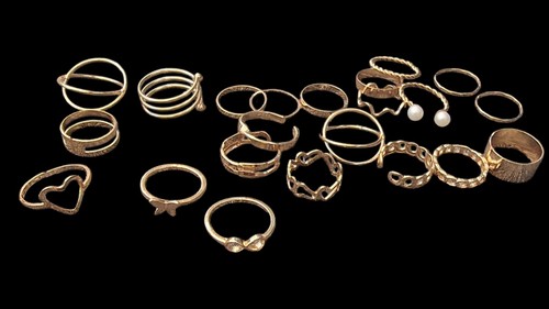 22x gold ringe neu - 22x, modeschmuck